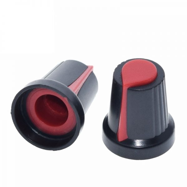 Red Potentiometer Knob Rotary Awitch Cap Inner 6mm External 15mm*17mm - Beirut ElectroCity