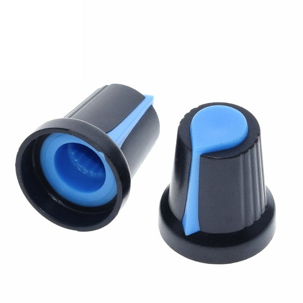 Blue Potentiometer Knob
Rotary Awitch Cap Inner
6mm External
15mm*17mm