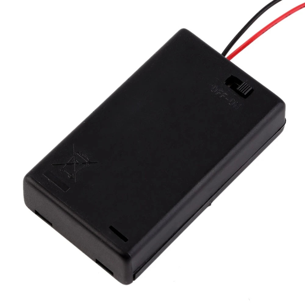 3 x AAA Battery Holder Box, With Cover/on-off - Beirut ElectroCity
