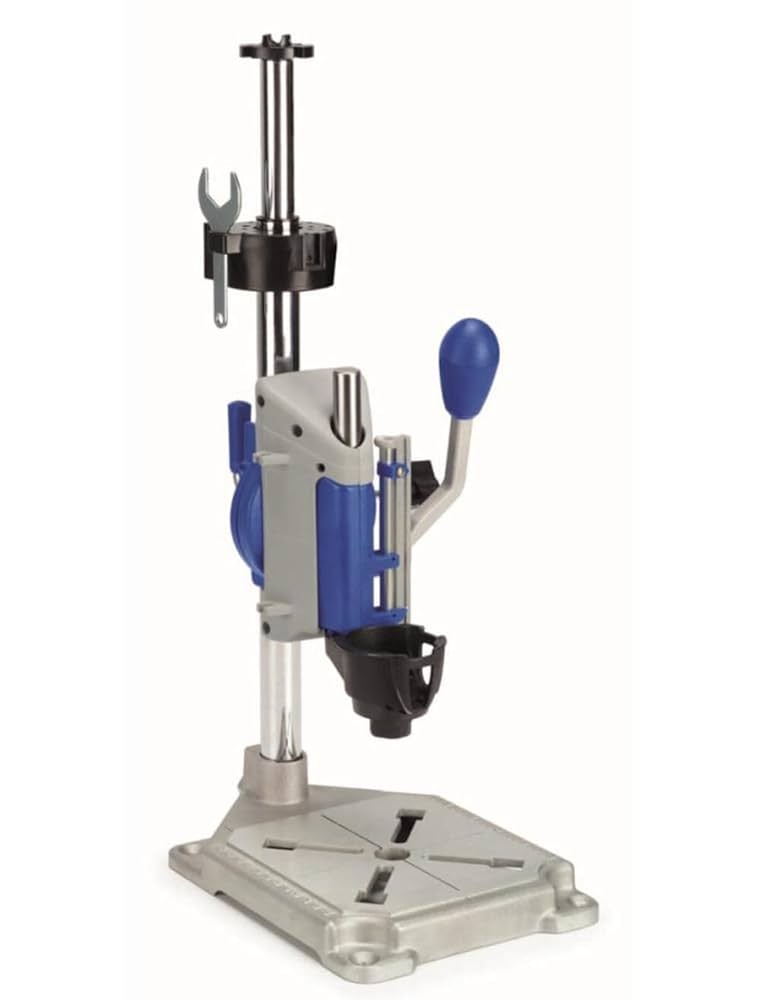 Dremel Drill Press & nbsp ;Rotary Tool Workstation Stand with Wrench - Mini Portable Press &amp; Tool Holder - 2 Inch Depth - Beirut ElectroCity