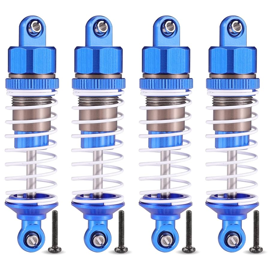 RC model car 1/16 shock absorber 1/18 shock absorber 1/12 car HSP Feishen Huanqi 731 modified gold-total length 64MM a pair (2 pcs / set) - Beirut ElectroCity