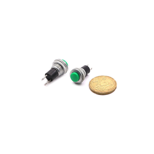 Switch Push Button 2-Pin SPDT 10mm ON Black