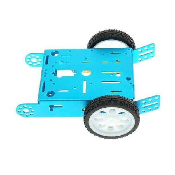 Blue 2WD Aluminum Smart Robot Car Chassis Kit DIY