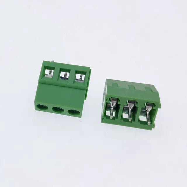 Green KF128-3P2.54mm Straight NeedlePCB Screw Terminal Blocks 30A (5pcs) - Beirut ElectroCity
