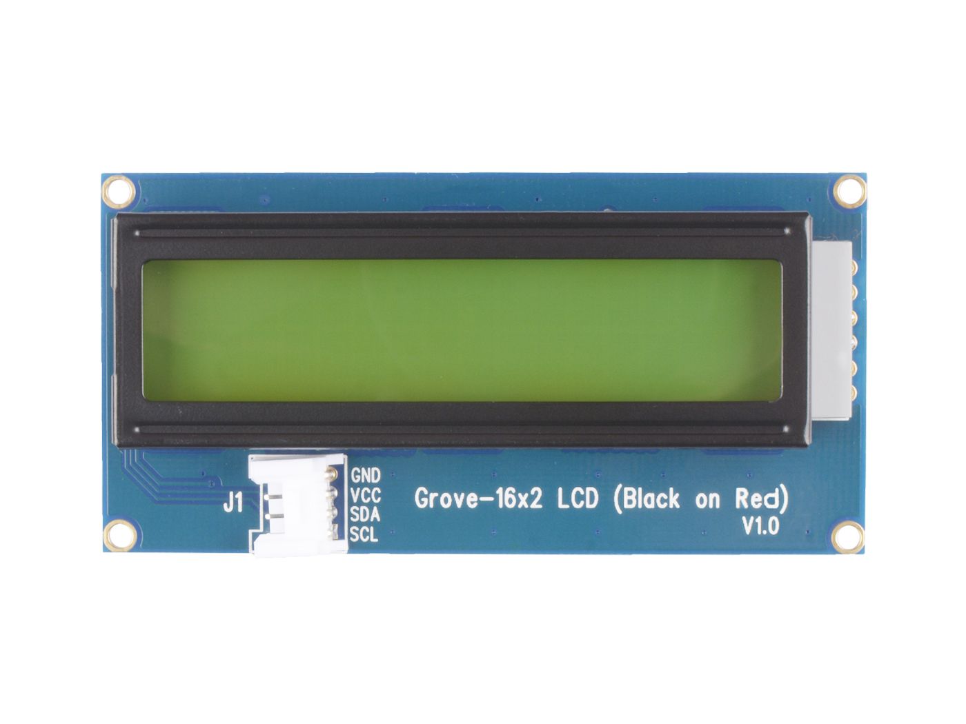 Grove LCD 16x2 Black on red