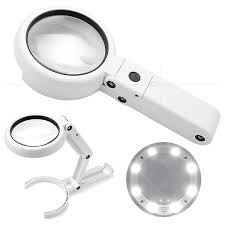 Magnifying  Glass with Light and 5x Magnifictaion