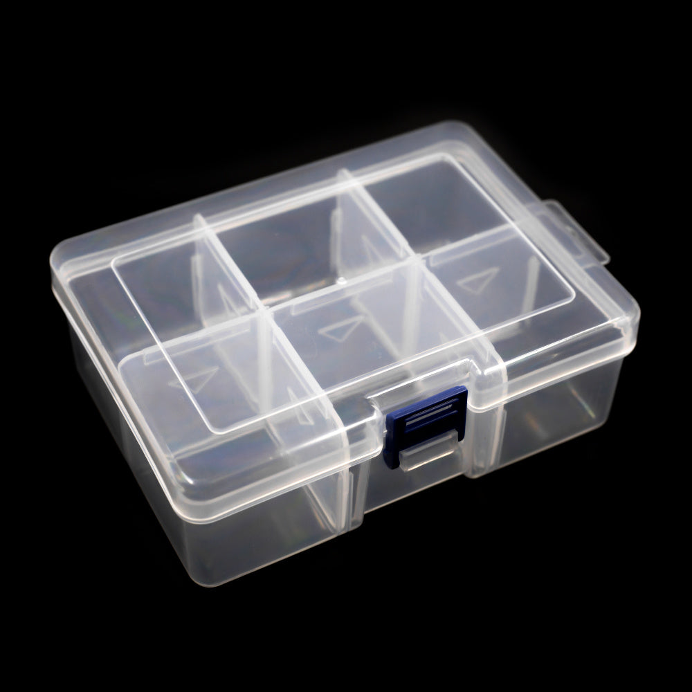 Component Box:6 Grid 16x11.2x5.5cm plastic - Beirut ElectroCity