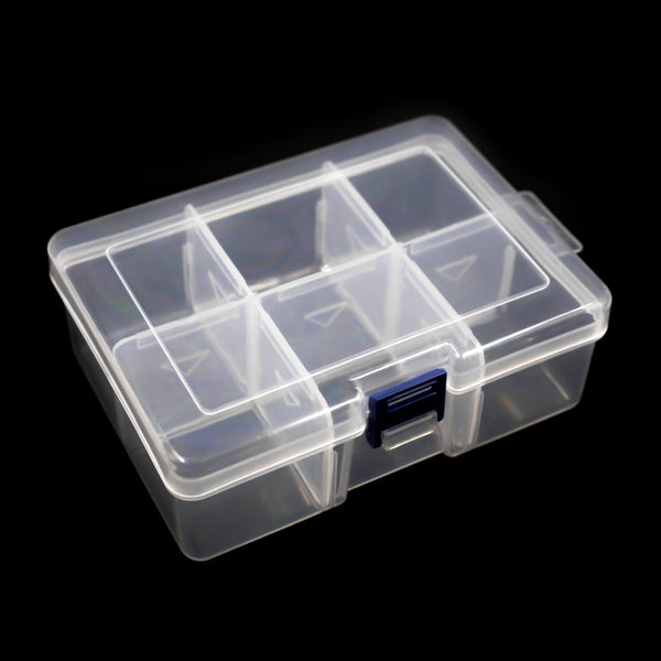 Component Box:6 Grid 16x11.2x5.5cm plastic - Beirut ElectroCity