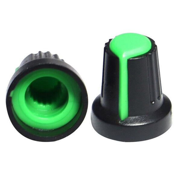 Green Potentiometer Knob Rotary Awitch Cap Inner 6mm External 15mm*17mm - Beirut ElectroCity