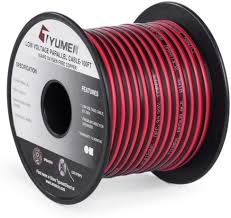 Wire Red Black 1m*2mm 18 AWG