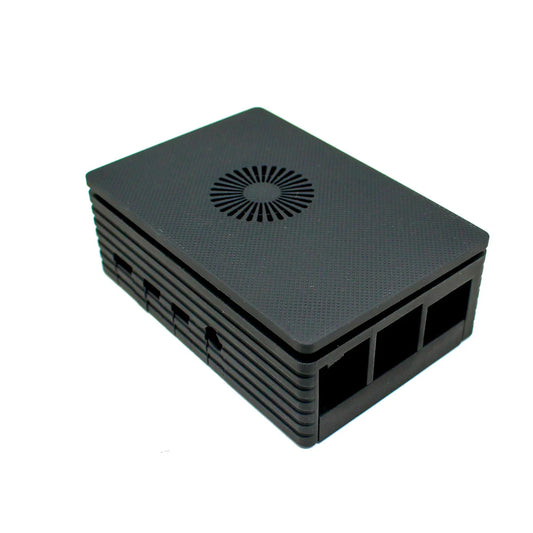 Raspberry 4B Black Injection Molding Case Supporting 3007 Fan