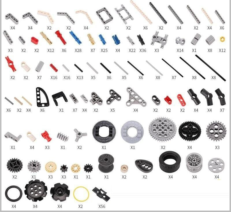DIY Small particle Building block Accessories Set (520PCS)