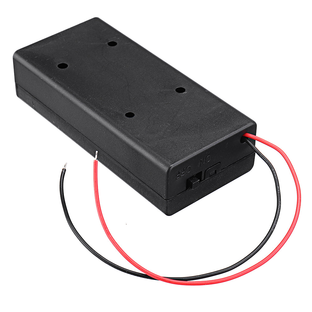 Battery Holder 2xAAA with Mini switch and cover - Beirut ElectroCity