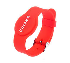 Wristband RFID UHF sport tag UID printing 860-960 Mhz long range  Red
