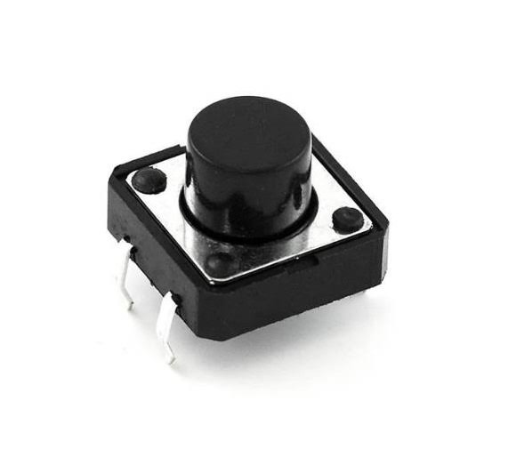 12x12x7.3mm Tactile Push Button Switch Round (5pcs) per pack