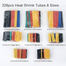 328pcs Colorful Heat Shrink