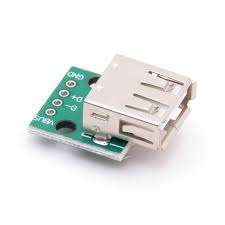 USB Female Head to Dip, 2.54mm Direct 4P
Adapter Board, USB to
2.54mm Pin