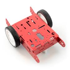 Red 2WD Aluminum Smart Robot Car Chassis Kit DIY - Beirut ElectroCity