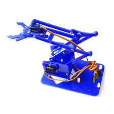 Blue DIY Acrylic Robot Manipulator Mechanical Arm(non-including Servo and board)