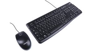 AZERTY keyboard and mouse Wired