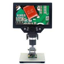 G1200 1200x 12MP Digital Electronic Microscope 7"LCD Display for PCB Motherboard Repair EU Plug with Battery - Beirut ElectroCity