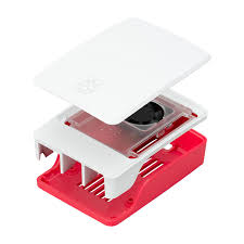 Red+White Raspberry Pi 5 Case ABS Enclosure Box Shell