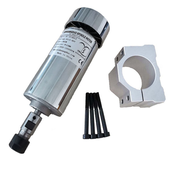 Spindle motor 400W ER11 12-48V Air cooled spindle + CNC Spindle Holder 52mm