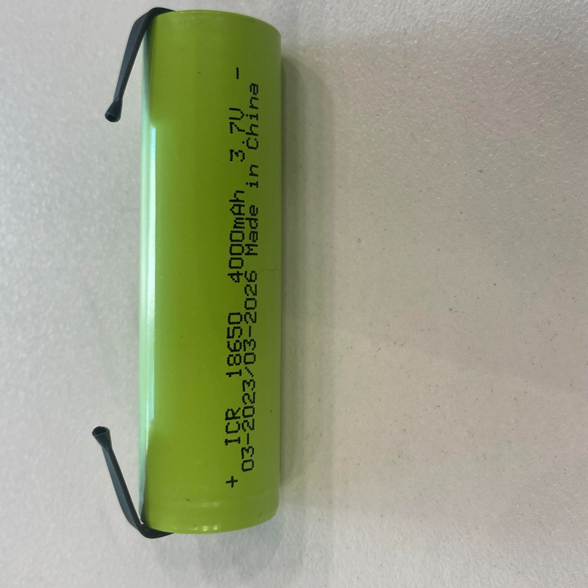 Lithium ion battery 3.7V 18650 4000mAh - Beirut ElectroCity