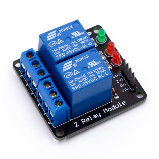 2 Channel Relay Module without light coupling 5V