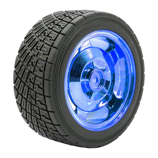 83MM Large Robot Smart Car Wheel, 35MM Width Surface Blue