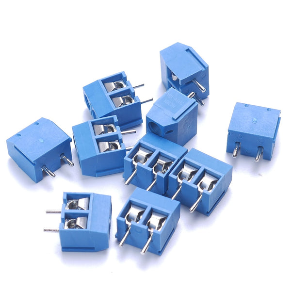 KF301-2P 5.08mm Blue Screw Terminal 2pins 5pcs - Beirut ElectroCity