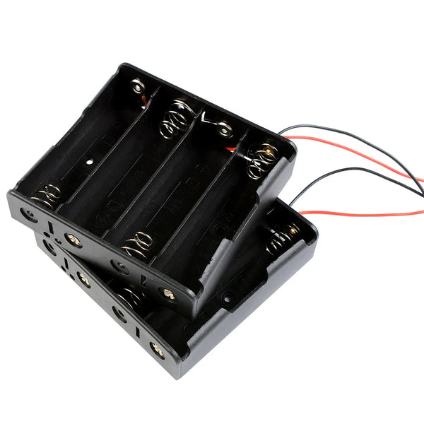 4 x AA Battery Holder Box, Without Cover - Beirut ElectroCity