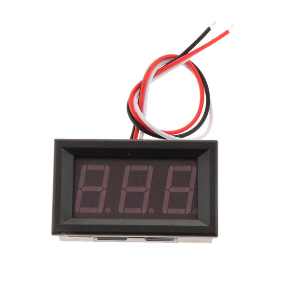 0.56inch 0-30V Three Wire DC Voltmeter Red - Beirut ElectroCity