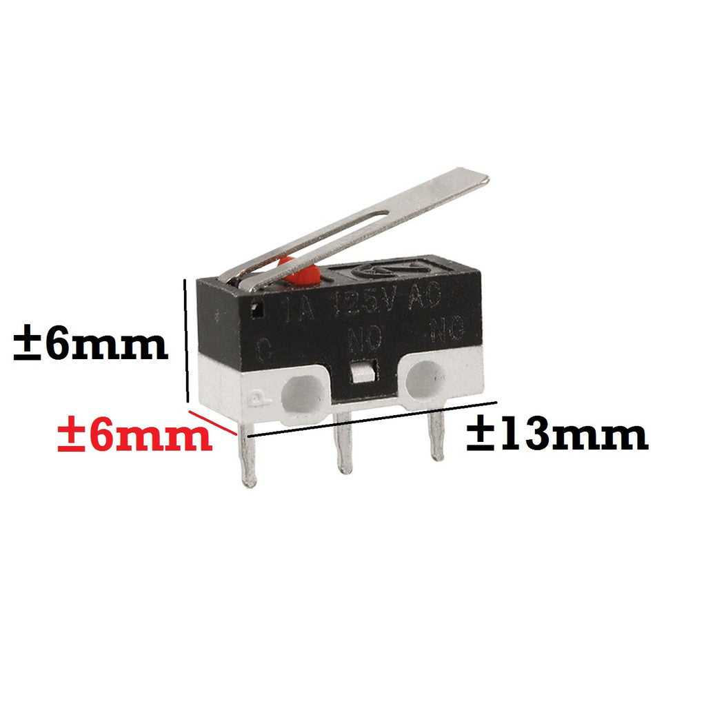 Micro Limit Switch 3pins 2A 125V 13mm - Beirut ElectroCity