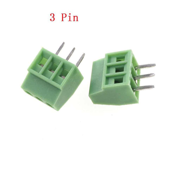 3.5mm 3pin Straight Pin PCB Screw Terminal Block (5pcs) - Beirut ElectroCity