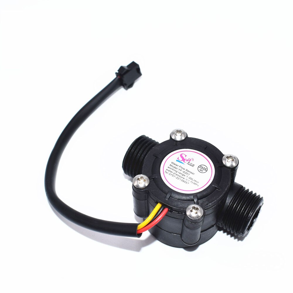 "YF-S201 Flowmeter - Black, G1/2, 1-30L/min" – Beirut ElectroCity