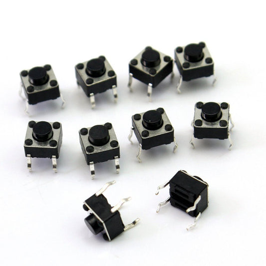 12x12x7.3mm Tactile Push Button Switch Round
5 pcs per pack