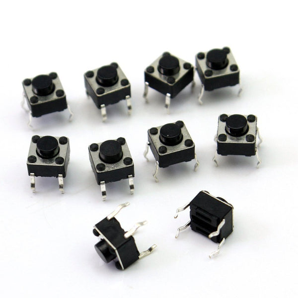12x12x7.3mm Tactile Push Button Switch Round (5pcs) per pack - Beirut ElectroCity