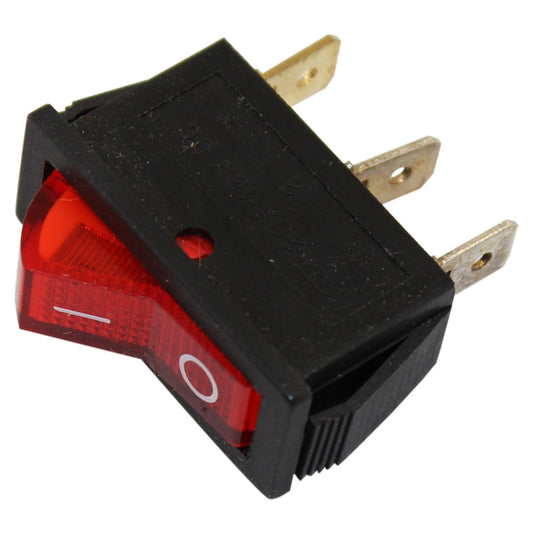 Rocker Switch
Red + Light + 3-Pin
(Rectangular)