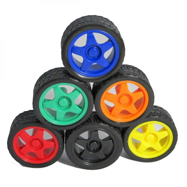 Blue 65mm Robot Smart Car Wheel