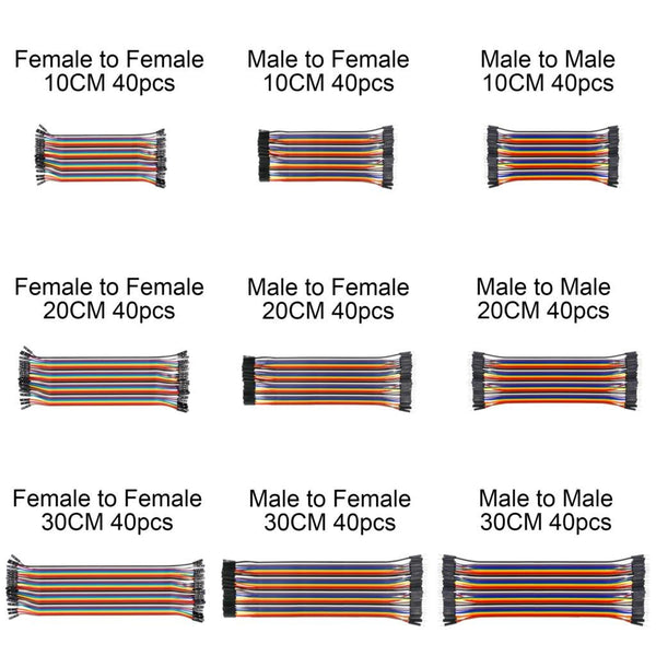 Male to Female Dupont Line 40 Pin 20cm - Beirut ElectroCity