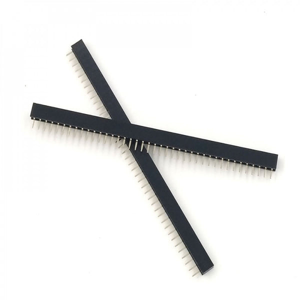 1x40pin Female header strip black 2.54mm (1pcs) - Beirut ElectroCity