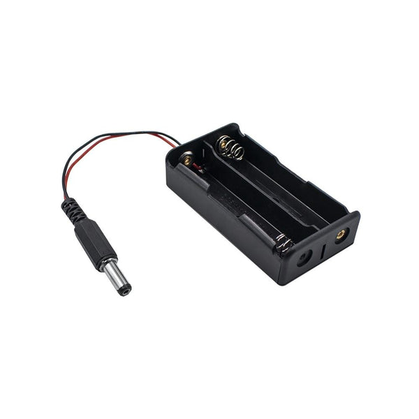 2 x 18650 Cell Box, Without Cover with DC