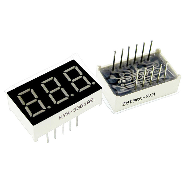 0.56 inch Red 3 Digit 7 Segment LED Display - Beirut ElectroCity