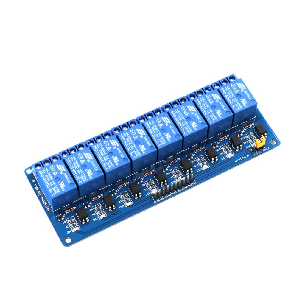 8 Road/Channel Relay Module (with light coupling)
12V