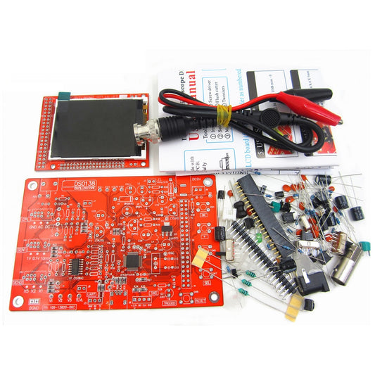 DIY DSO138 digital oscilloscope kit, electronic spare parts production suite