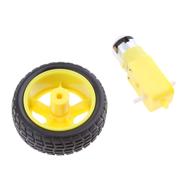 Motor + Wheel Robot Smart Car Set - Beirut ElectroCity