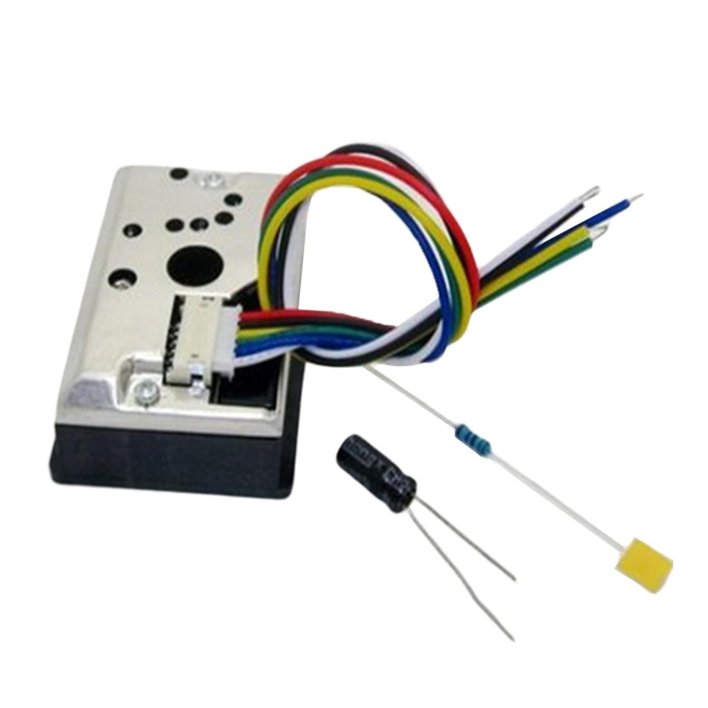 PM2.5 GP2Y1010AU0F Dust Smoke
Particle Sensor + Cable capacitor resistor