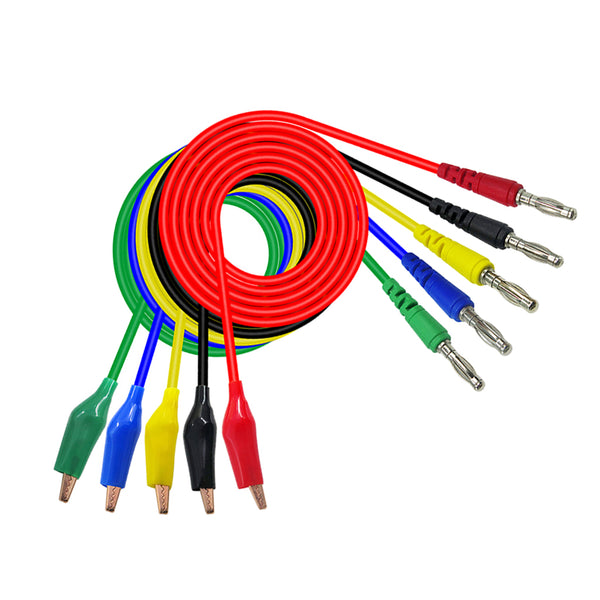 Banana-Alligator Cable
Green 1m