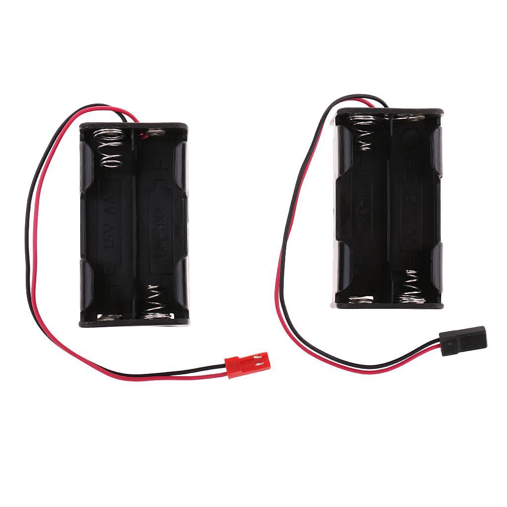 2 x AA Battery Holder Box, Without Cover